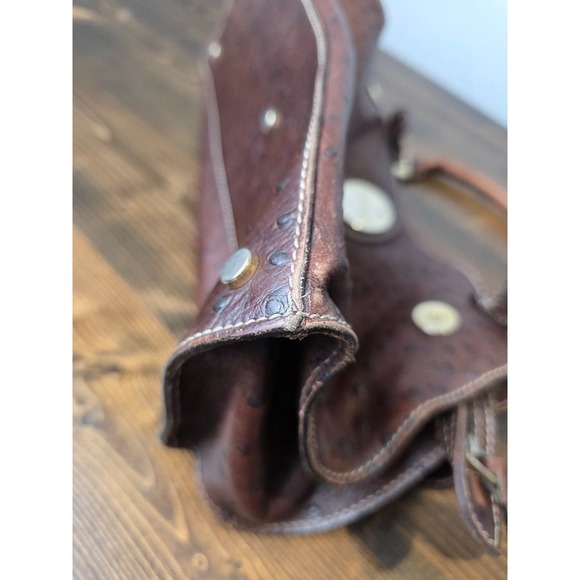 Claudia Firenze Brown Leather Handbag /Shoulder Bag Purse Italy - Picture 13 of 16